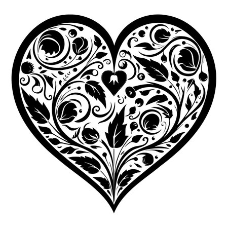 Symbol of love for Valentine s Day, prints on T-shirts and textiles, fabric products, fashion trends, logos, emblems, cards, web icons, etc.のイラスト素材