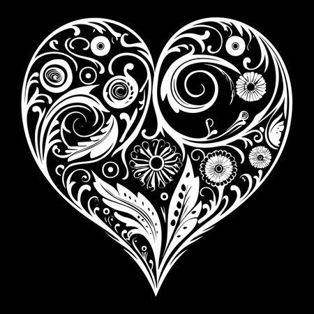 Symbol of love for Valentine s Day, prints on T-shirts and textiles, fabric products, fashion trends, logos, emblems, cards, web icons, etc.のイラスト素材