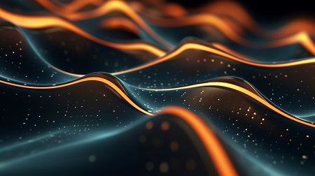 Modern digital abstract 3D background.の素材