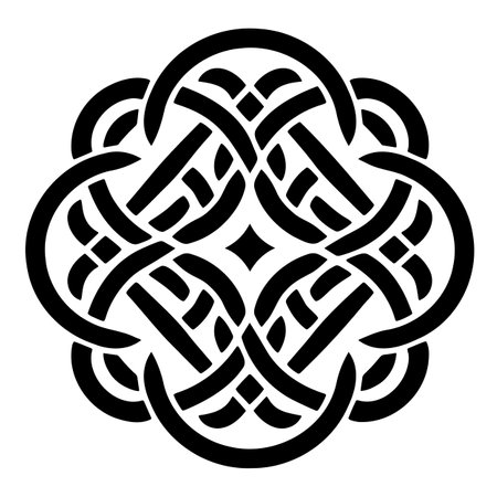 Celtic knot icon. Simple illustration of celtic knot vector icon for webのイラスト素材