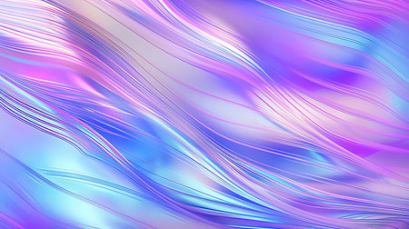 Grainy iridescent holographic gradient background.の素材
