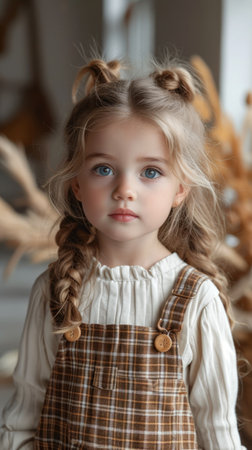 Portrait of a beautiful little girl.の素材