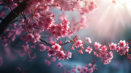 Close up Branch with sakura flowers.の素材
