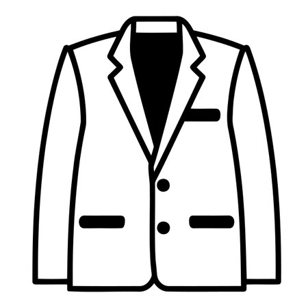 black and white drawing jacketのイラスト素材