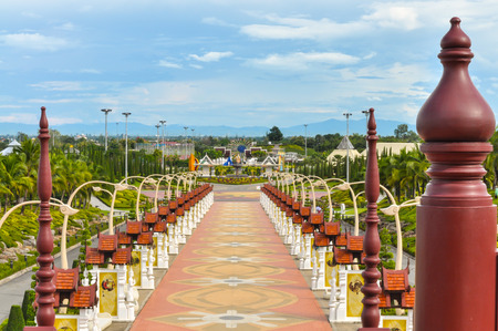  Detail of Thai art in The Royal Flora Ratchaphurekの写真素材