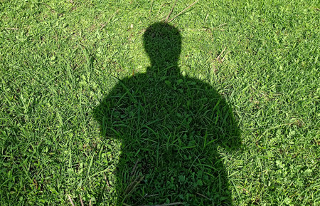 shadow on the floorの写真素材