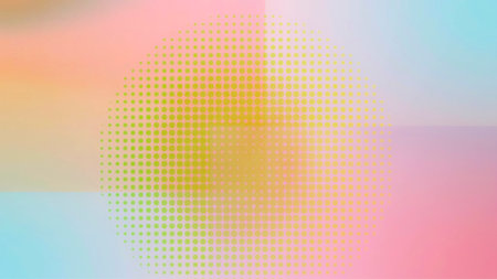 Abstract background with halftone dots. illustration. Modern trendy gradient.の写真素材