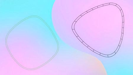 Abstract background. Minimal geometric cover design. Creative gradient shape composition. Vector illustration.の写真素材