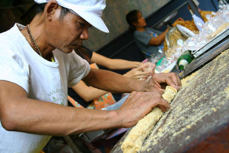 BANGKOK THAILAND- NOVEMBER 05: Thai desserts night market  WAT SAKET TEMPLE  on November 05, 2006 in Bangkok, Thailand.のeditorial素材