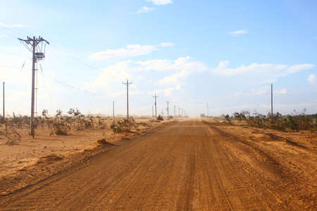 Road to the Mui Ne dune, Vietnamの写真素材