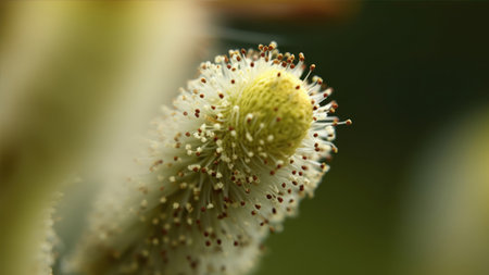 Macro shot of the pistils of a flower. Shallow depth of field.の素材