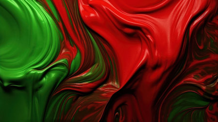 abstract background of red and green colors with some smooth linesの素材