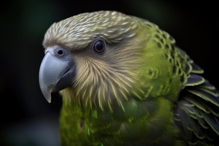 Closeup of a yellow-fronted parrot in a zooの素材