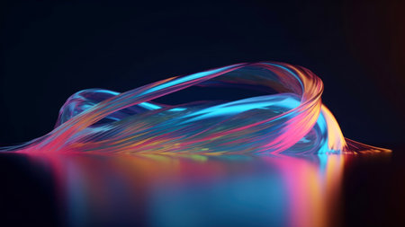 abstract fractal background a computer-generated 2D illustration, textureの素材