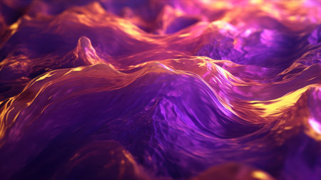 Abstract 3d rendering of wavy liquid background. Creative concept of liquid wave.の素材