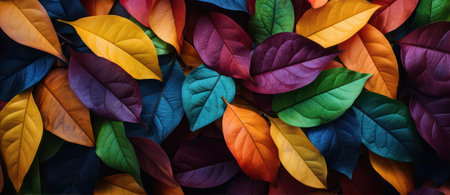 colorful leaves background.の素材