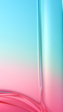 abstract background with smooth lines in pink, blue and green colorsの素材