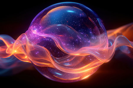 Abstract fractal. Fractal art background for creative design.の素材