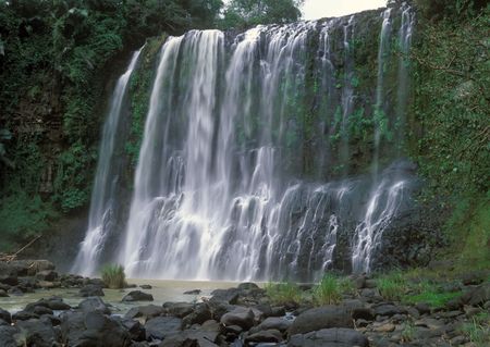 Santa Cruz falls near Kapatagon city Mindanao island of Phillippinesの写真素材