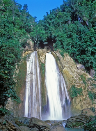 Unnamed falls near the City of Waterfalls Iligan Mindanao Philippinesの写真素材