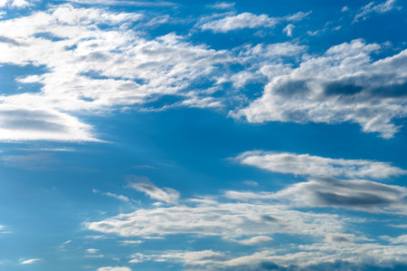 Sky clouds and clear sky at Tver. Russia. Summer.の写真素材