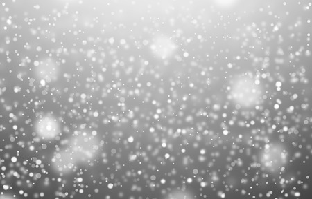Snow on dark light background for element decorateの写真素材
