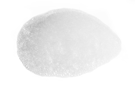 Foam on white backgroundの写真素材