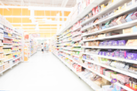 Supermarket blur backgroundの写真素材