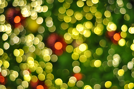 Beautiful bokeh light christmas and happy new year holiday art abstract backgroundの写真素材