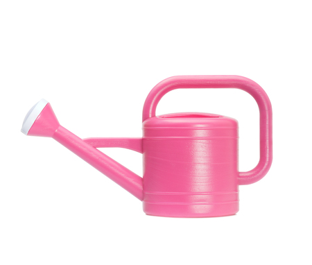Pink watering canの写真素材