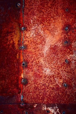 Red color of a rust with welding inclusionの写真素材