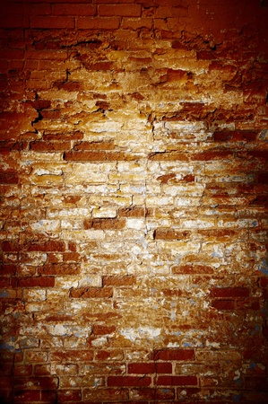 Background in style grunge. The old ragged broken wallの写真素材