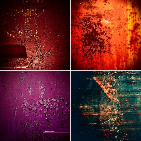 Collection old rusty metal in style grungeの写真素材