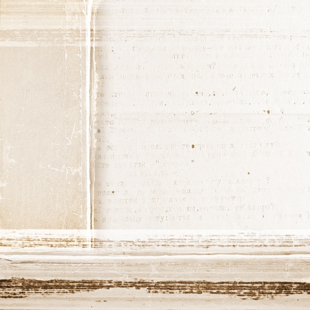 Old paper texture, decorated in grunge style. Vintage backgroundの写真素材