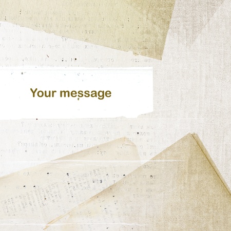 Old paper background, decorated with standard sheets in grunge styleの写真素材