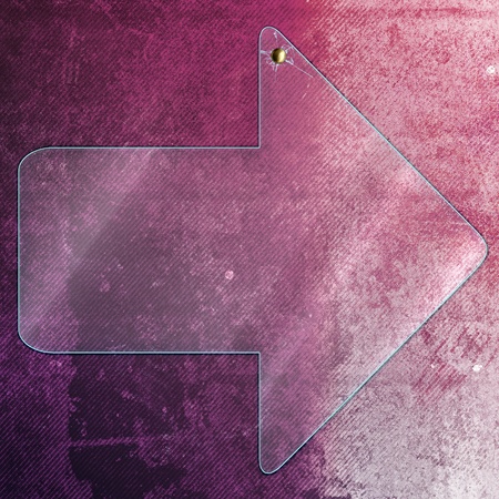 glass arrow on grunge vingage backgroundの写真素材