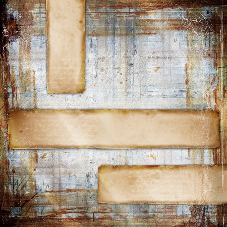 retro vintage paper on grunge  backgroundの写真素材