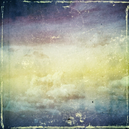 Grunge cloud background, vintage paper textureの写真素材