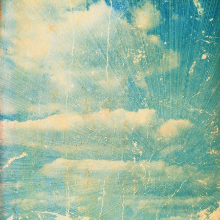 Grunge cloud background, vintage paper textureの写真素材