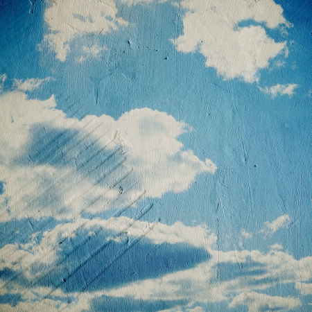 Grunge cloud background, vintage paper textureの写真素材