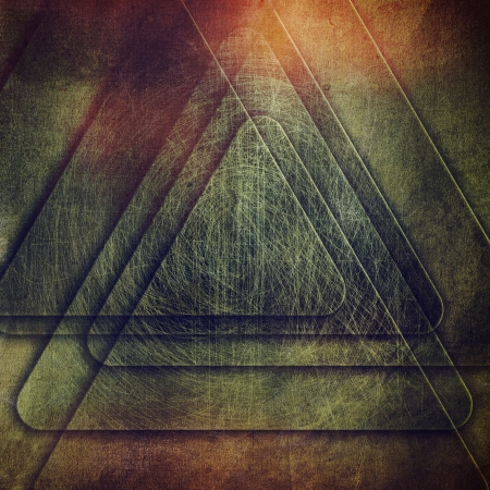 grunge paper texture, abstract triangle backgroundの写真素材