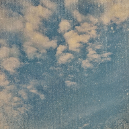 Grunge cloud background, vintage paper textureの写真素材