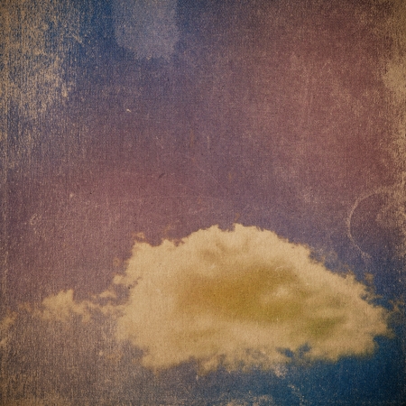 Grunge cloud background, vintage paper textureの写真素材