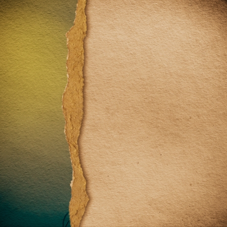 riped vintage paper on grunge backgroundの写真素材