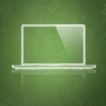 computer sketch on school blackboardの写真素材