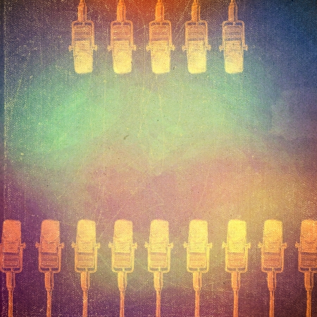 art retro music background, vintage paper texture,の写真素材