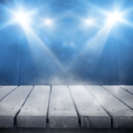 Background in show  Interior shined with a projectorの写真素材