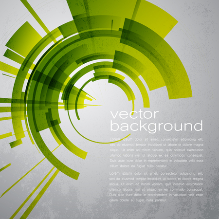 Techno Vector Circle Abstract Backgroundのイラスト素材