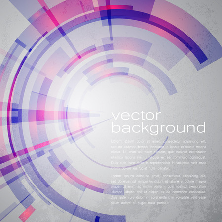 Techno Vector Circle Abstract Backgroundのイラスト素材