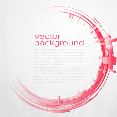Techno Vector Circle Abstract Backgroundのイラスト素材